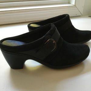 Suede leather clog Clark’s shoes